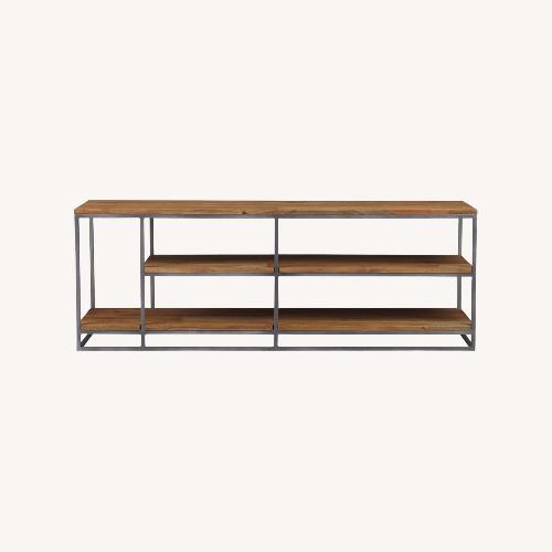 Used CB2 Media Console - Natural Wood and Metal Frame for sale on AptDeco
