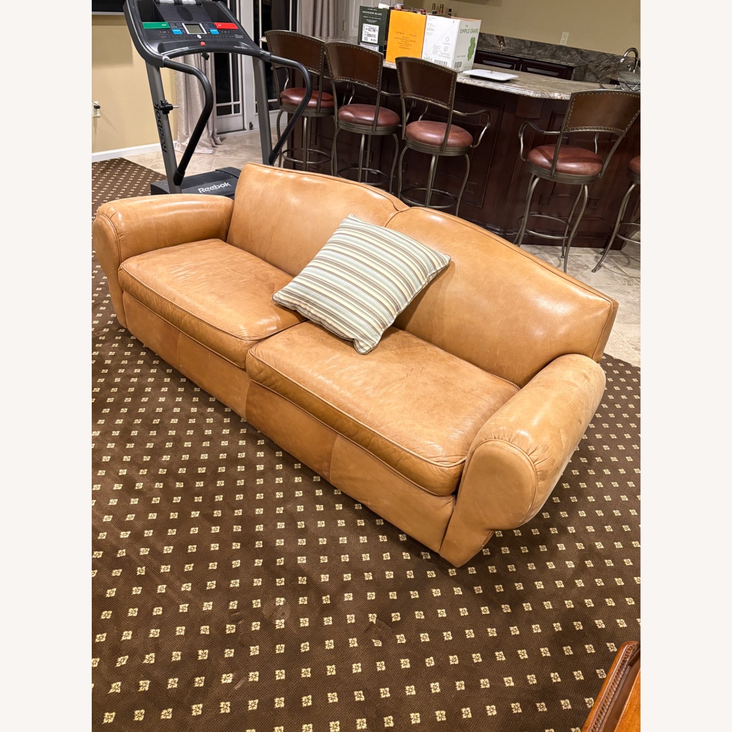 Light Brown 3+ Seater Sofa - image-1