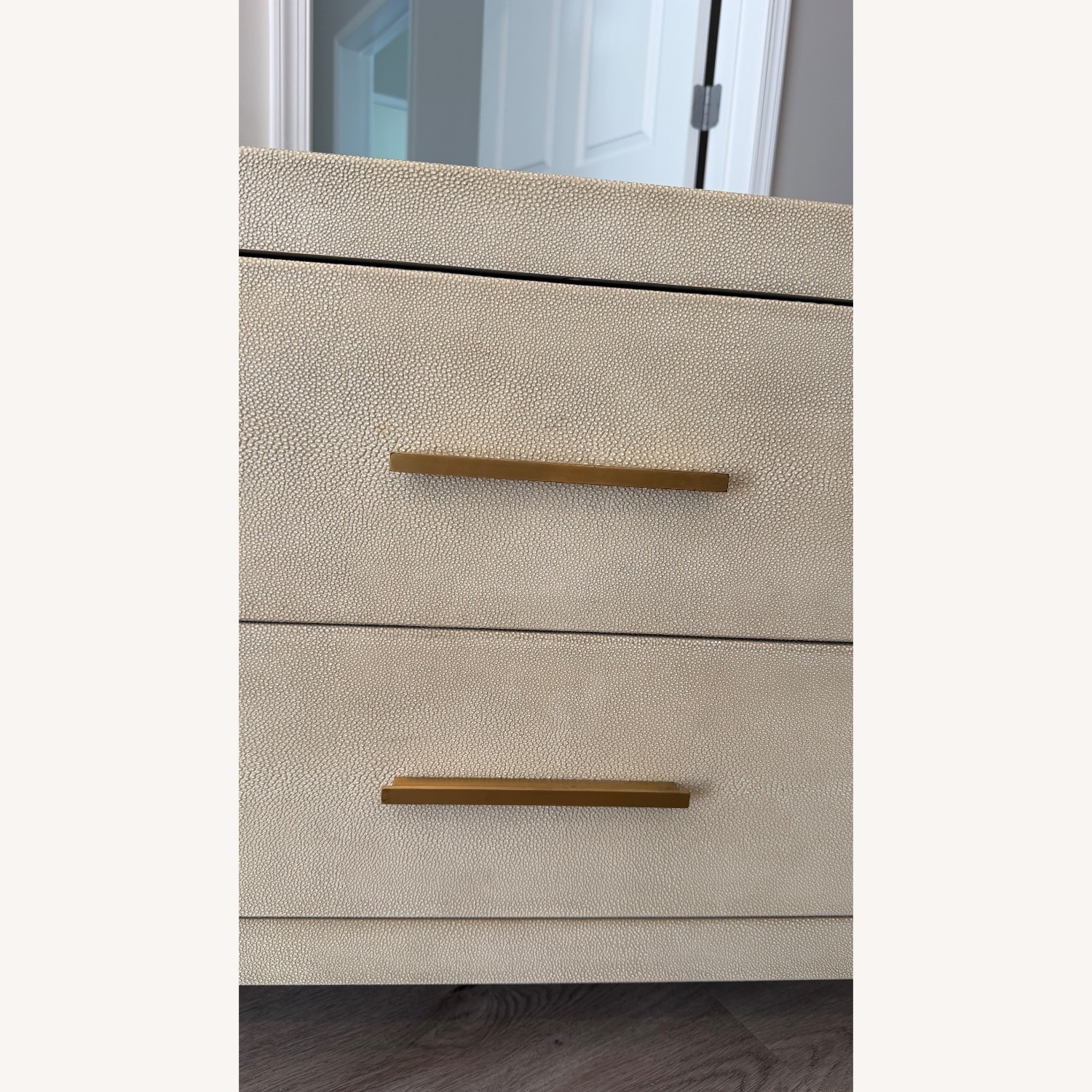 Restoration Hardware Graydon Shagreen Closed Nightstand - image-13