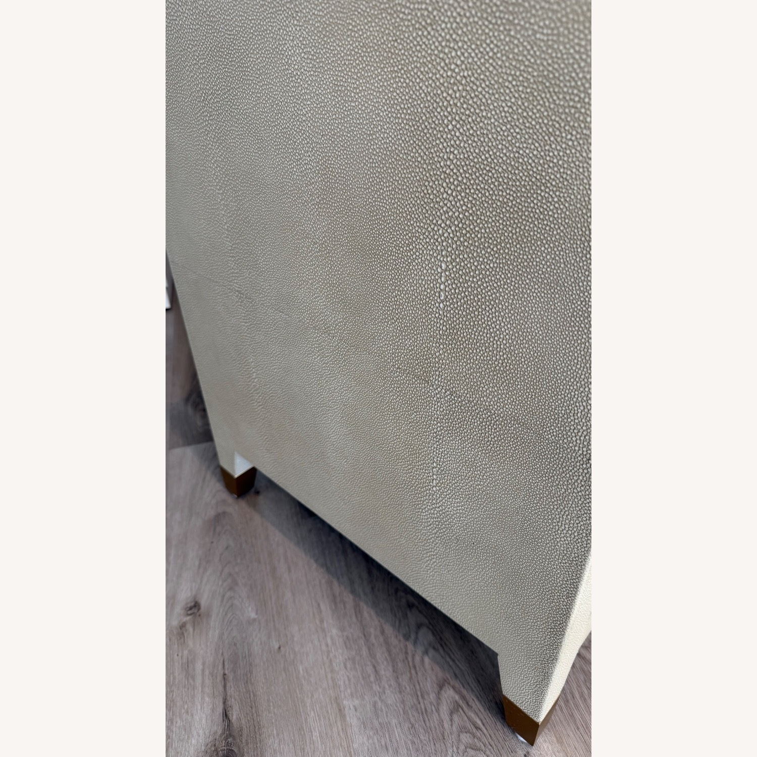 Restoration Hardware Graydon Shagreen Closed Nightstand - image-14