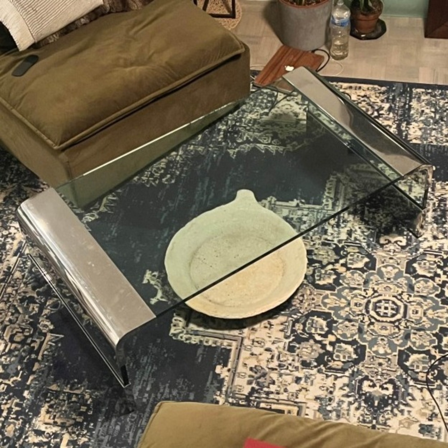 Brueton Transparent Glass Coffee Table - image-3