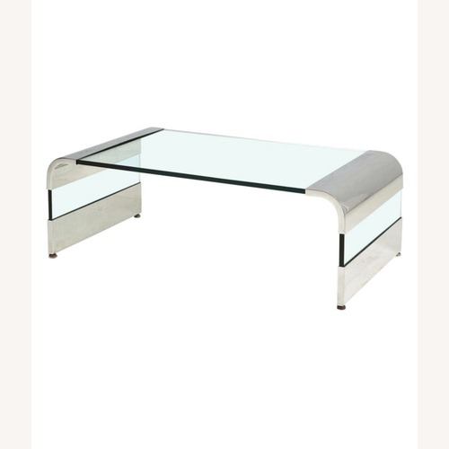 Used Brueton Transparent Glass Coffee Table for sale on AptDeco