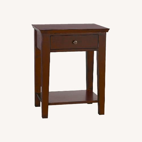 Used Pair of Pottery Barn Valencia Wood Nightstands for sale on AptDeco