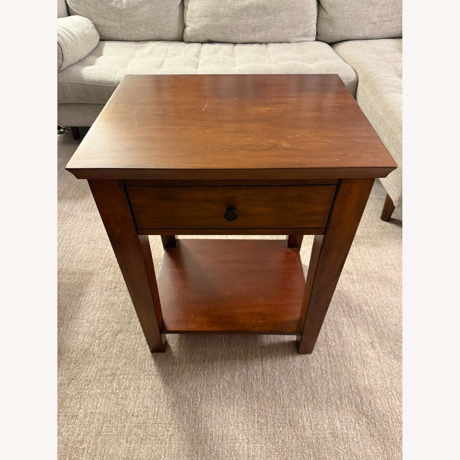 Pair of Pottery Barn Valencia Wood Nightstands - image-6