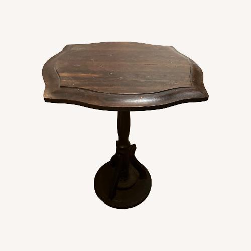 Used Bombay Company Scalloped Edge Pedestal Side Table for sale on AptDeco