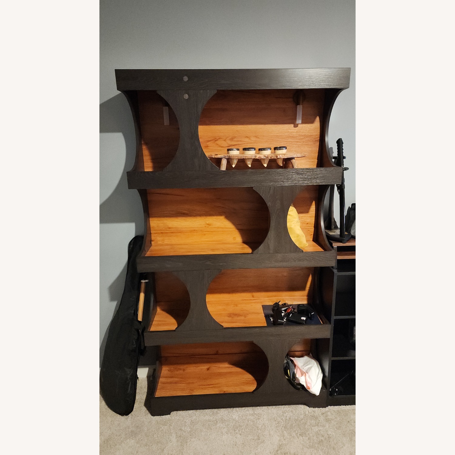Wayfair Black Wood Bookcase - image-2