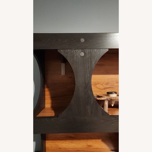 Used Wayfair Black Wood Bookcase for sale on AptDeco