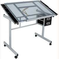 Amazon Tempered Glass Adjustable Drafting & Drawing Table