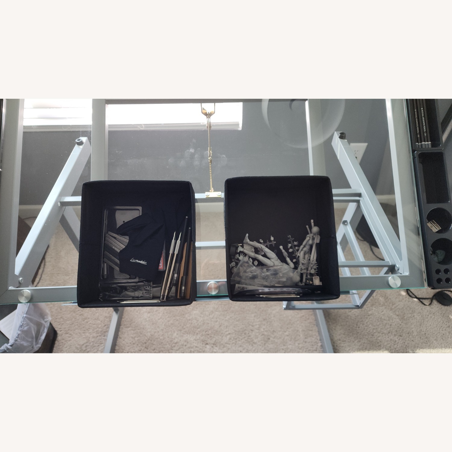 Amazon Tempered Glass Adjustable Drafting & Drawing Table - image-3