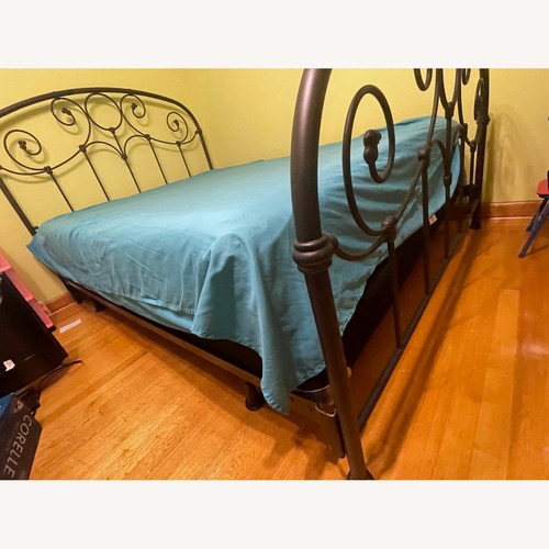 Used Elegant Metal Queen Bed  for sale on AptDeco