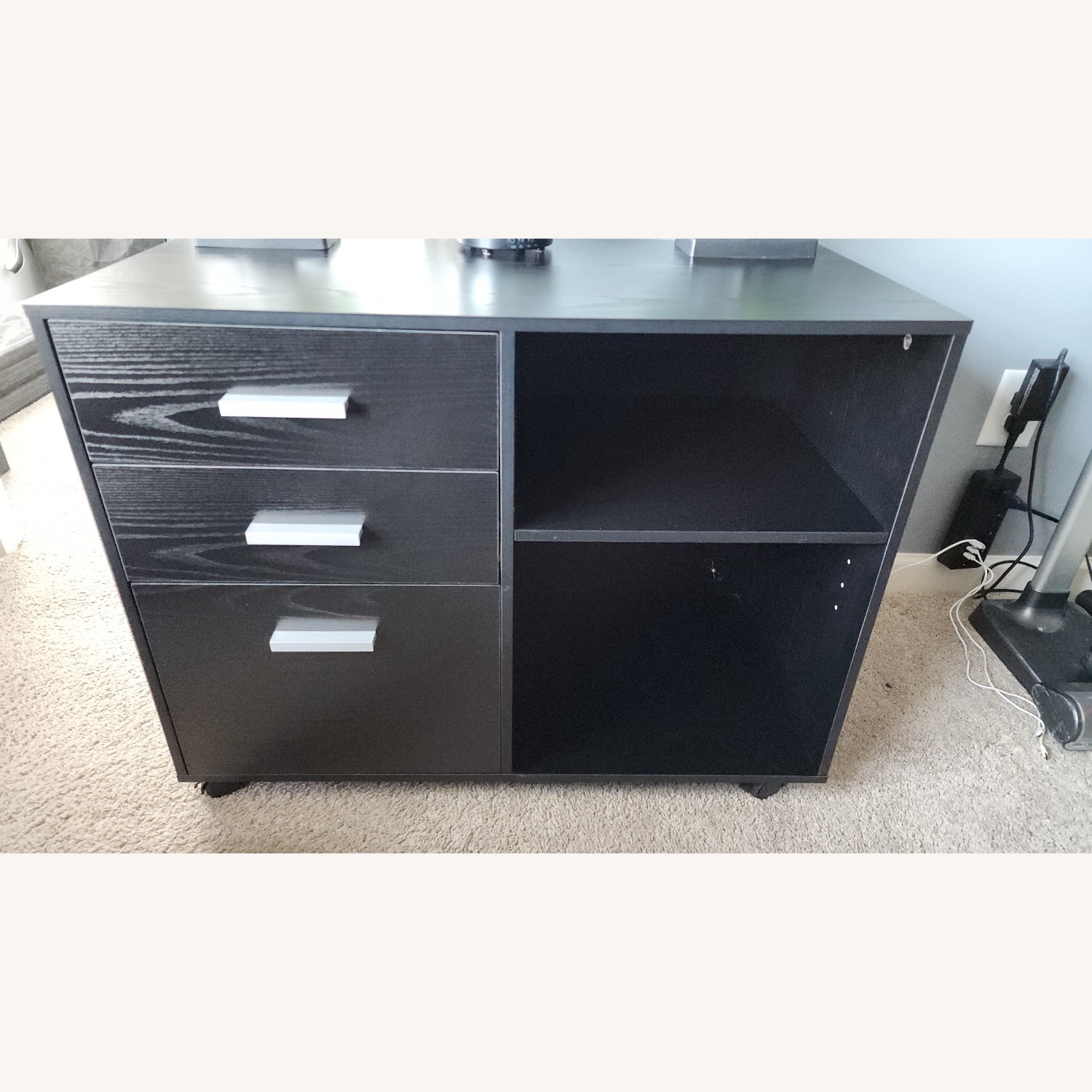 Amazon 3 Drawer Wood Lateral Filing Cabinet - image-2