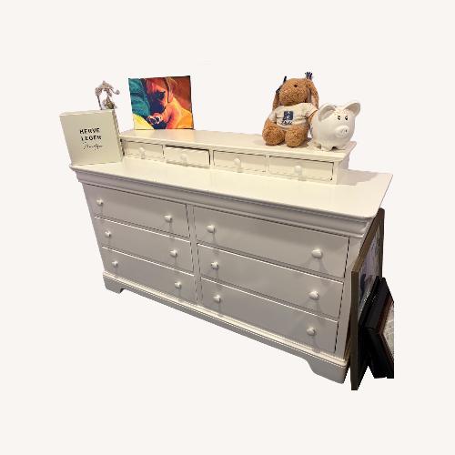 Used White Wood Dresser  for sale on AptDeco
