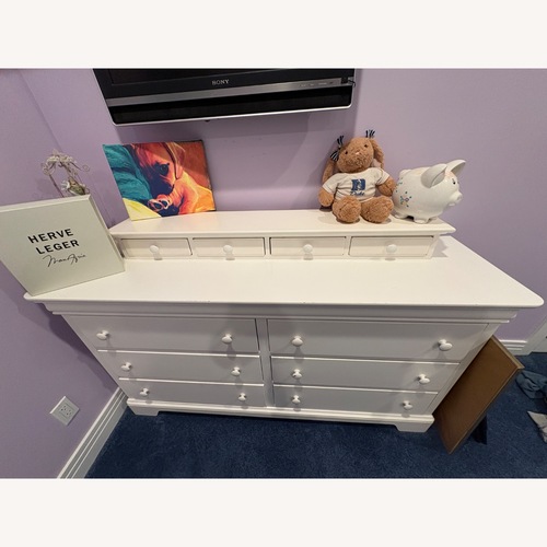 Used White Wood Dresser  for sale on AptDeco