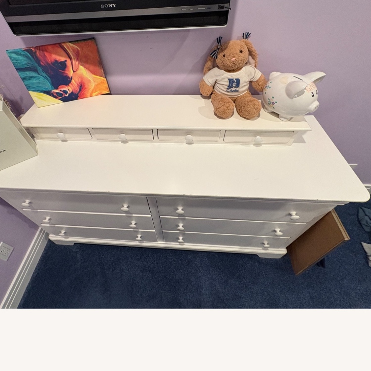 White Wood Dresser  - image-2