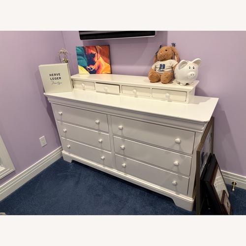 Used White Wood Dresser  for sale on AptDeco