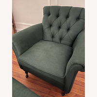 Anthropologie Gwinette Chair + Willoughby Ottoman