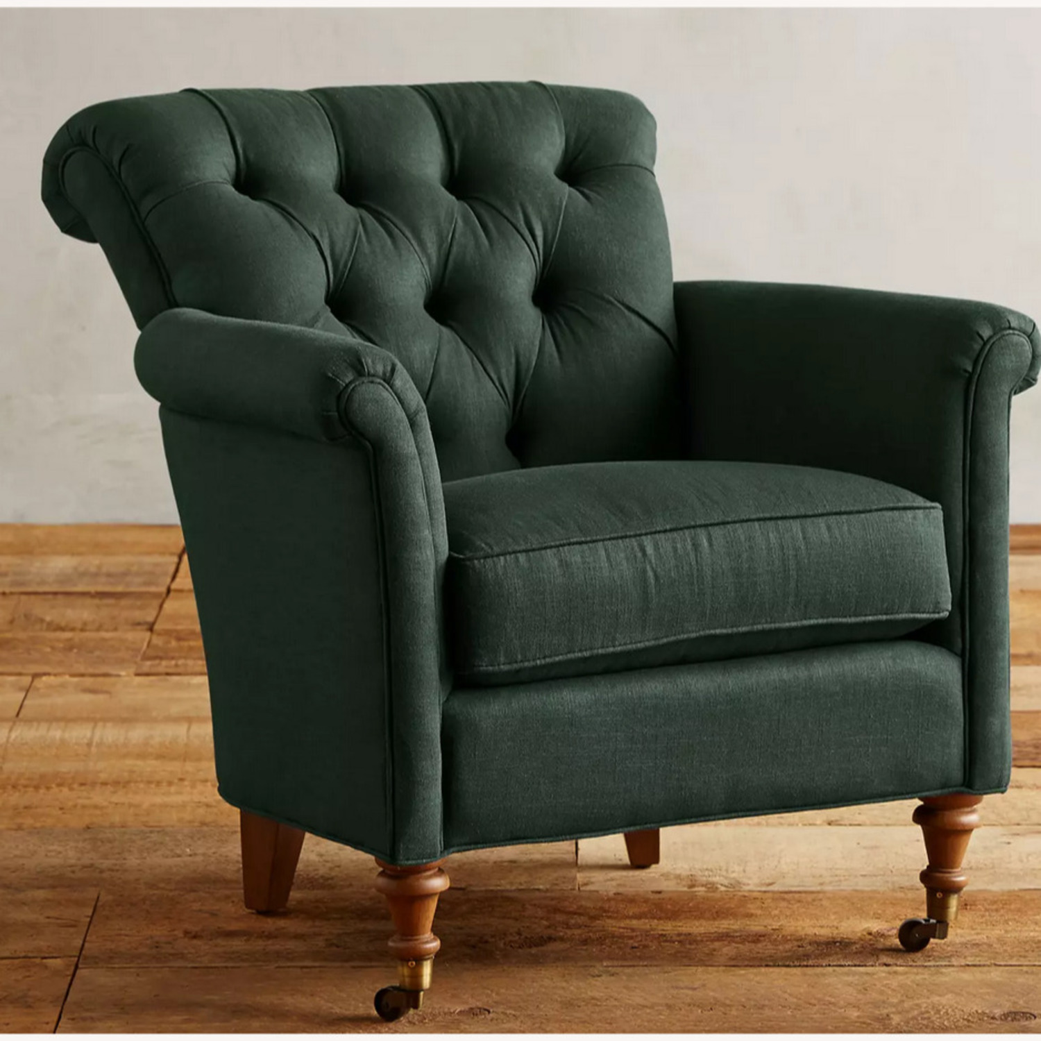 Anthropologie Gwinette Chair + Willoughby Ottoman - image-2