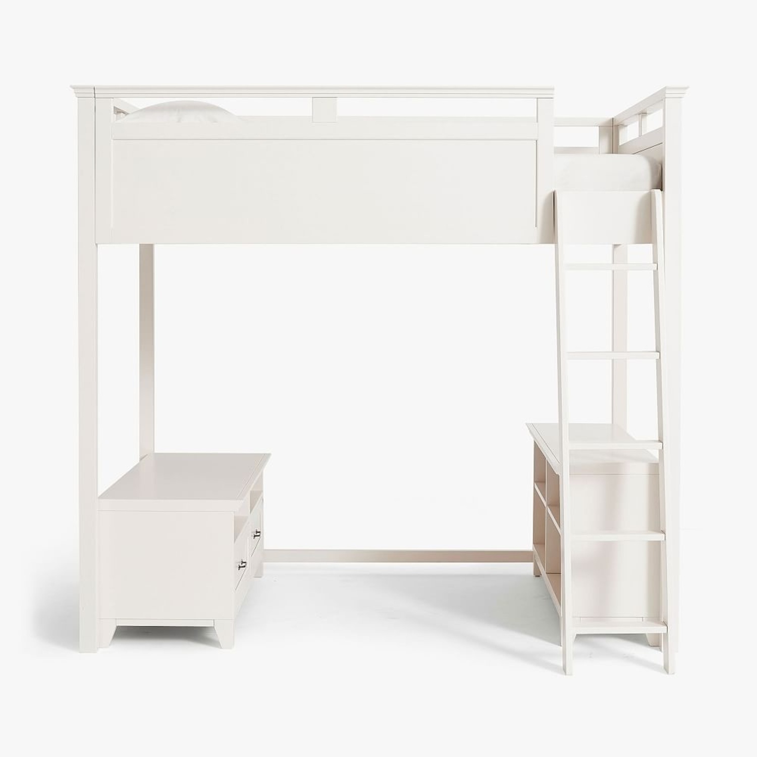 Pottery Barn Teen Hampton White Wood Bunk Bed - image-7