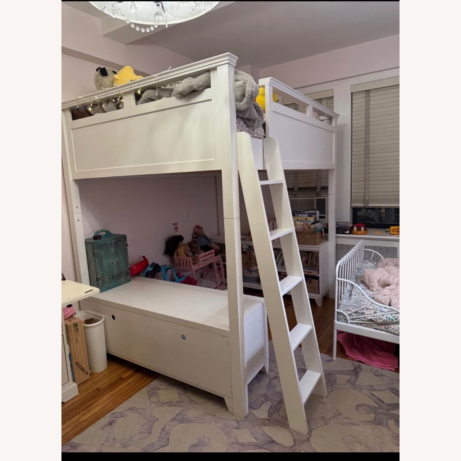 Pottery Barn Teen Hampton White Wood Bunk Bed - image-4