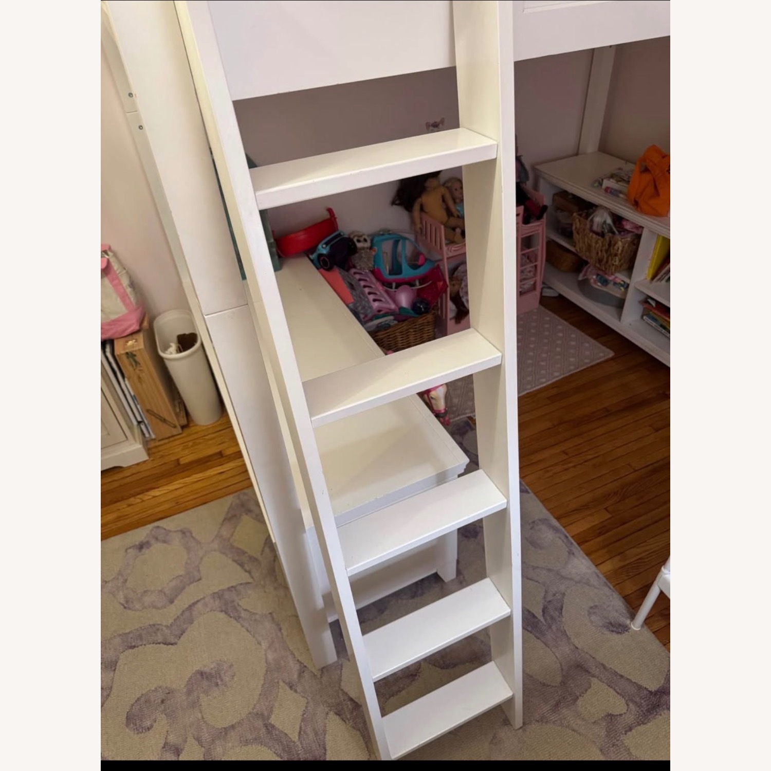 Pottery Barn Teen Hampton White Wood Bunk Bed - image-5