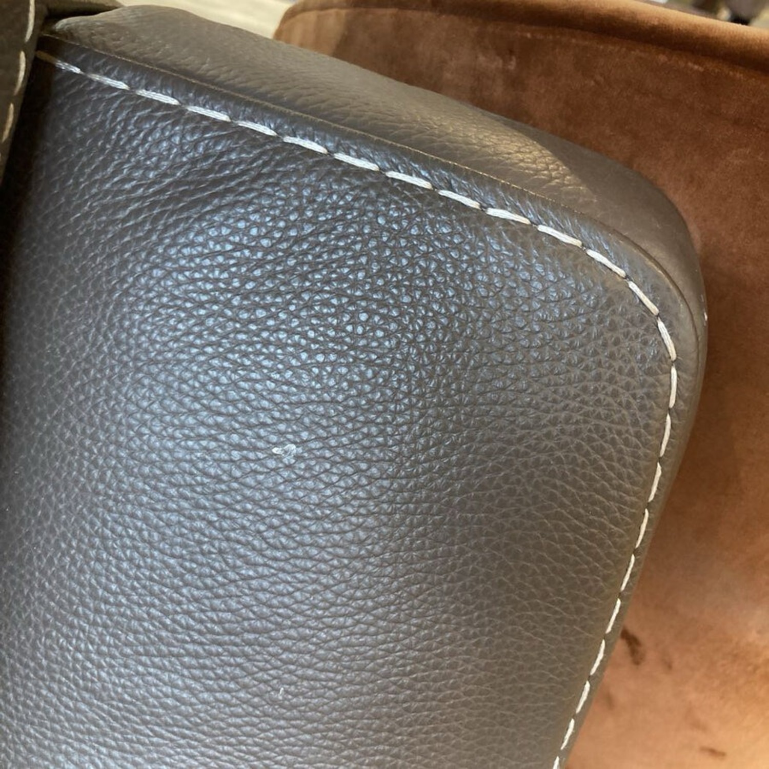 Custom Leather Triple Power Recliner Sofa - image-10