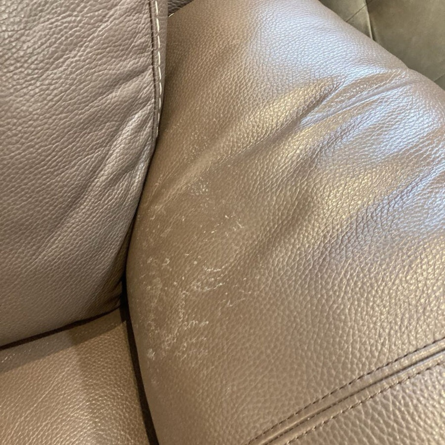 MotoMotion Custom Leather Dual Recliner Loveseat - image-5