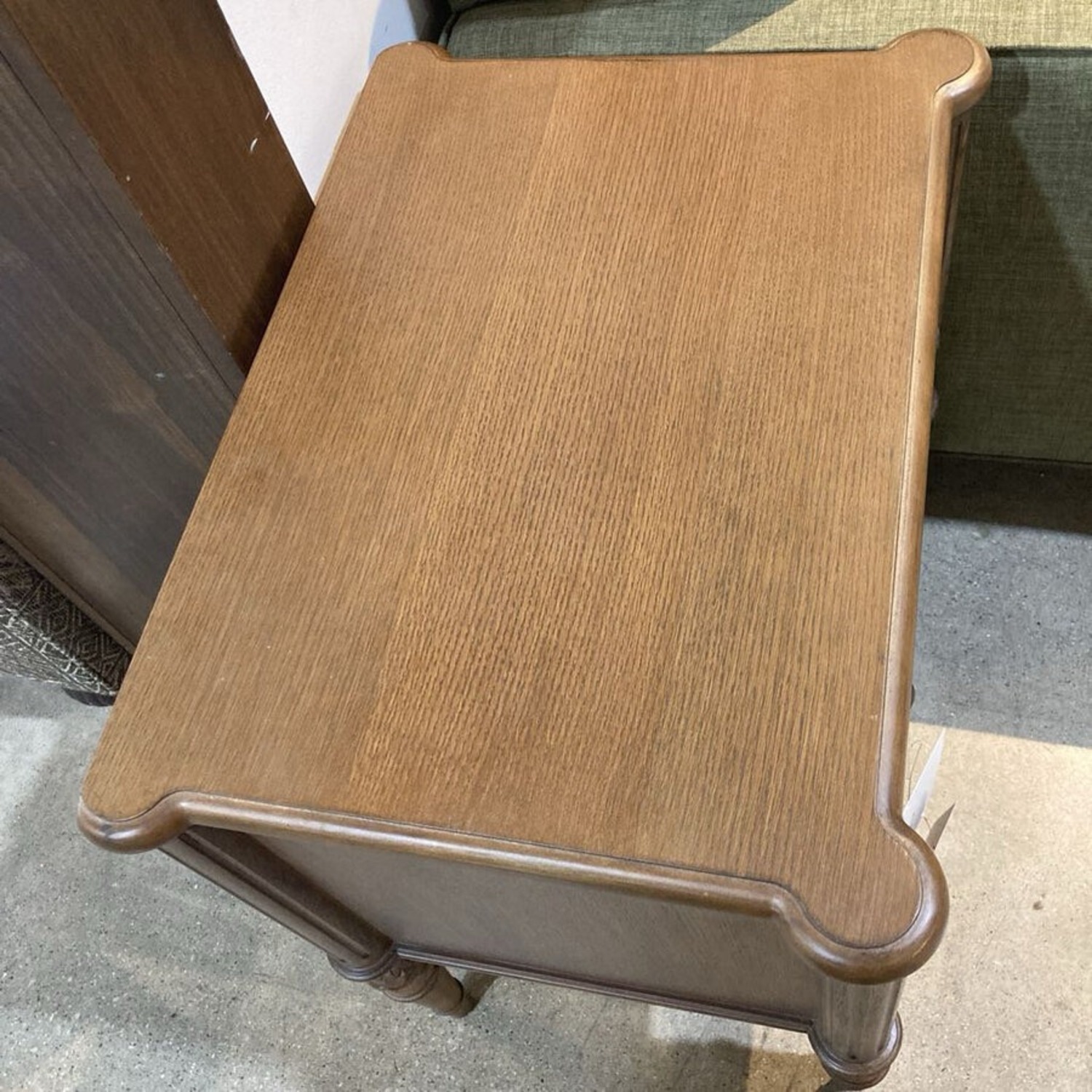 Traditional Solid Wood 2-Drawer Nightstand - image-10