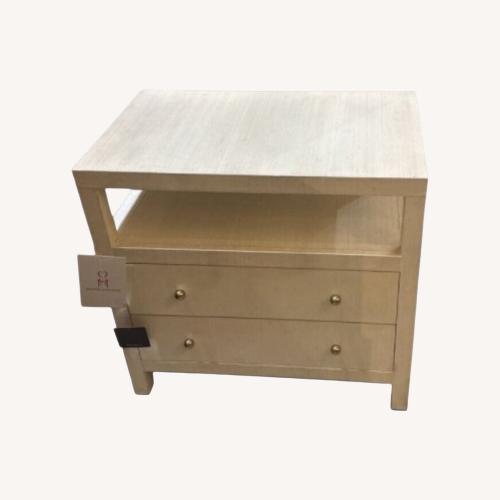 Used Celine Raffia 2-Drawer Nightstand for sale on AptDeco
