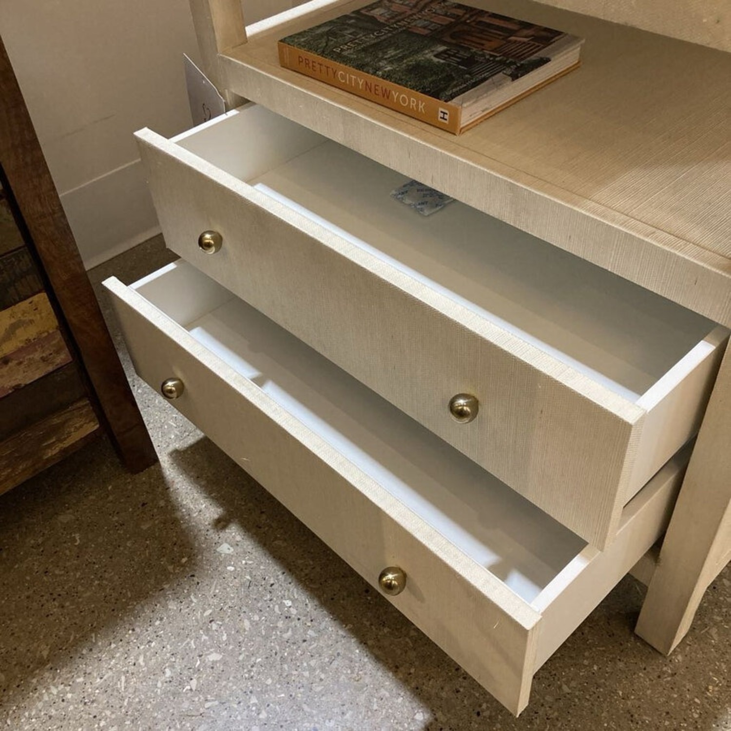 Celine Raffia 2-Drawer Nightstand - image-5