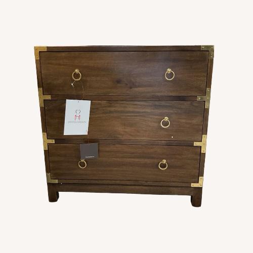 Used Forster Brown 3-Drawer Nightstand for sale on AptDeco