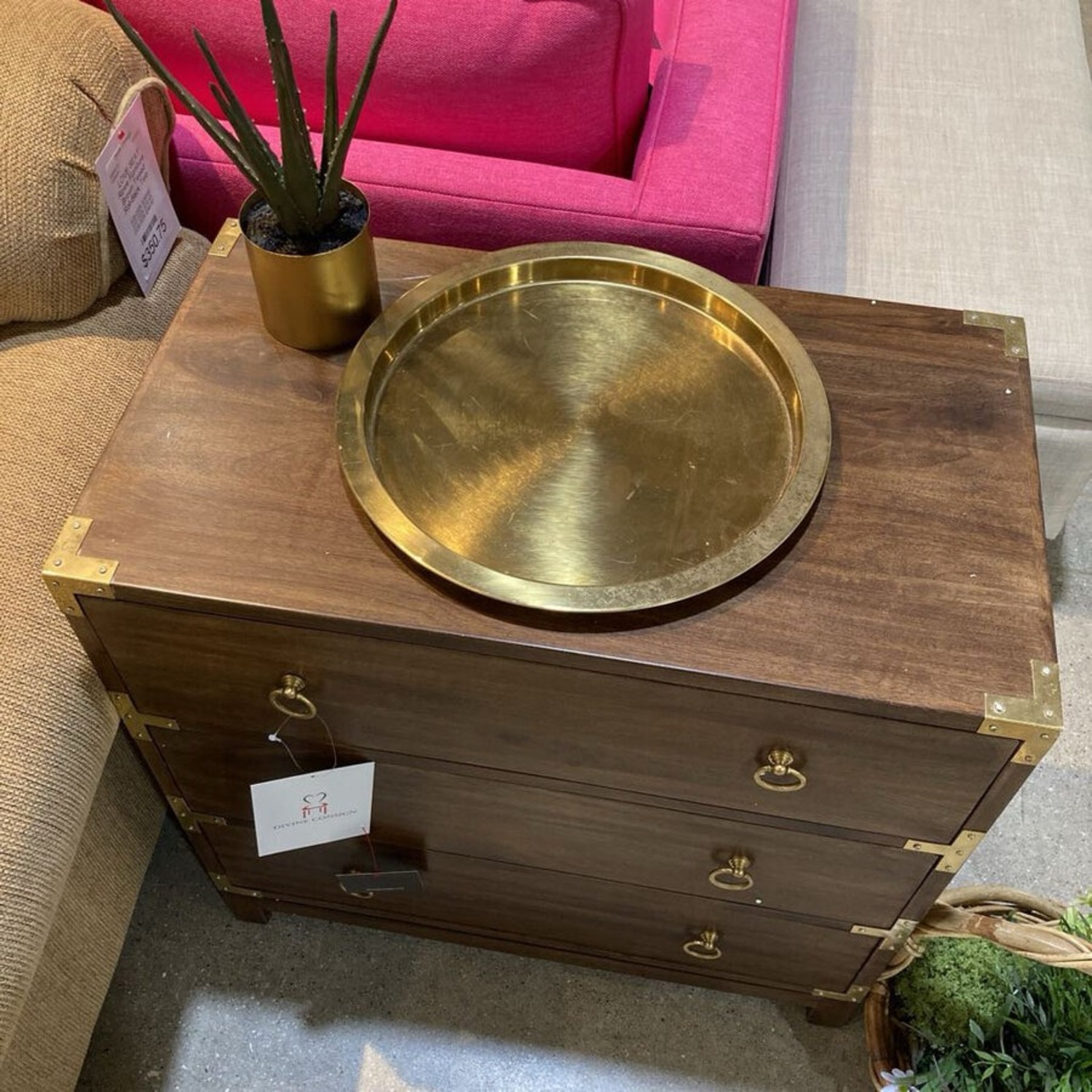 Forster Brown 3-Drawer Nightstand - image-3