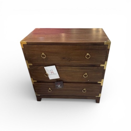 Used Forster Brown 3-Drawer Nightstand for sale on AptDeco
