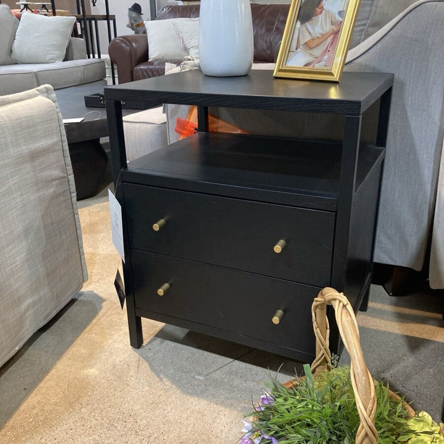 Mendel 2-Drawer Nightstand Black - image-11