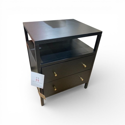 Used Mendel 2-Drawer Nightstand Black for sale on AptDeco