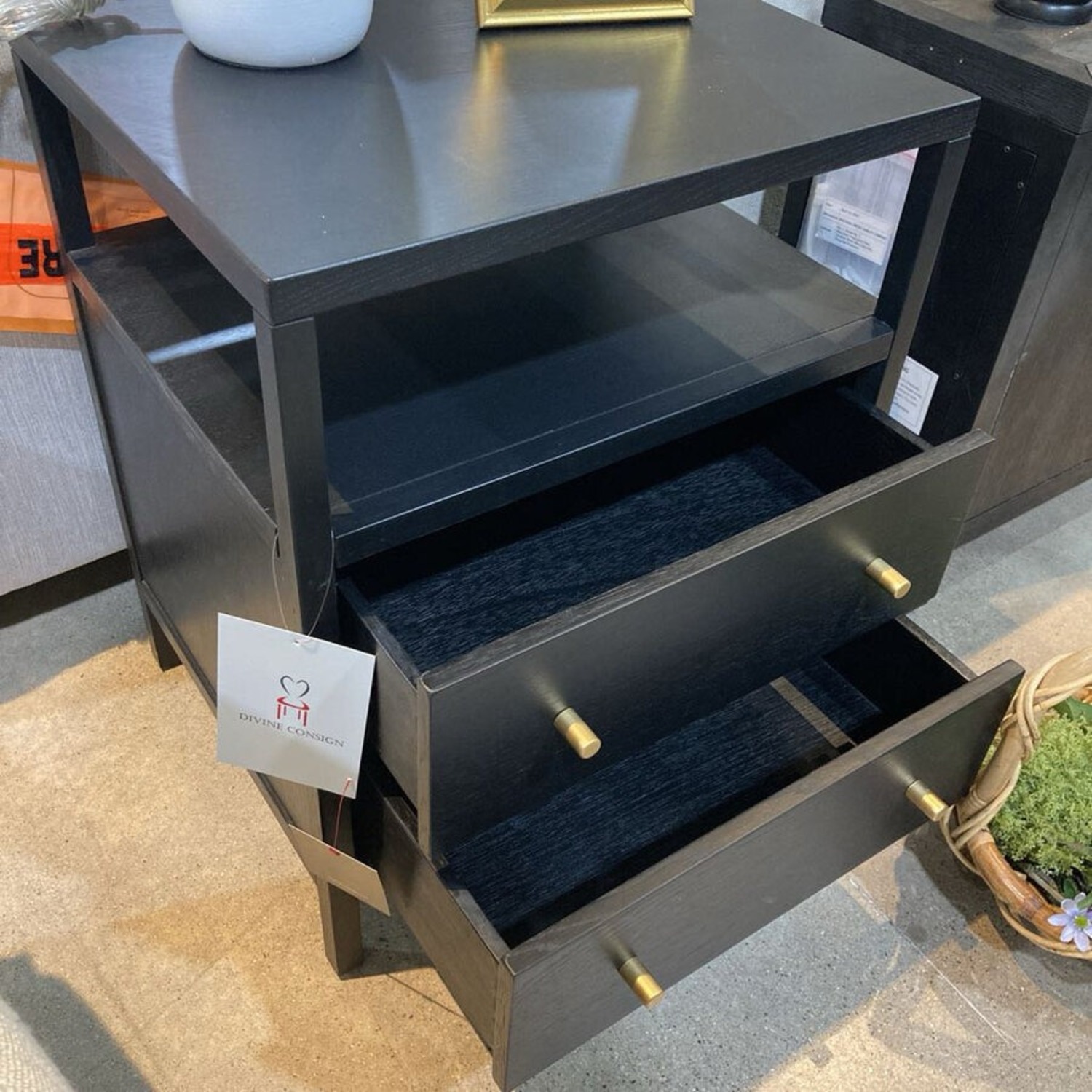 Mendel 2-Drawer Nightstand Black - image-6