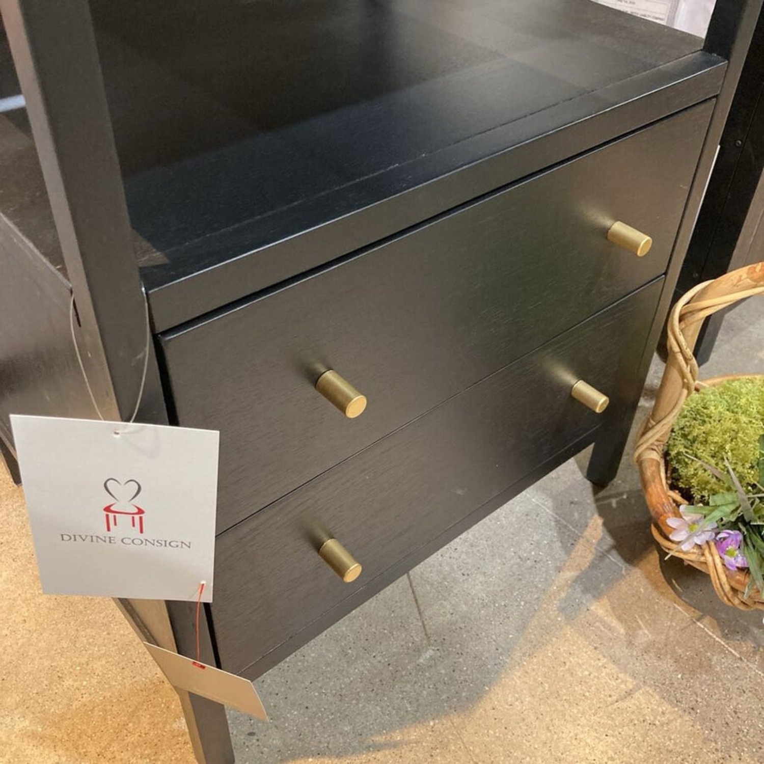 Mendel 2-Drawer Nightstand Black - image-4