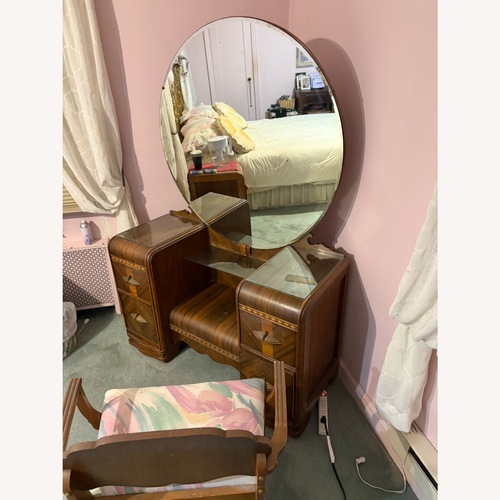 Used Vintage/Antique Finds Dark Brown Wood Dresser for sale on AptDeco