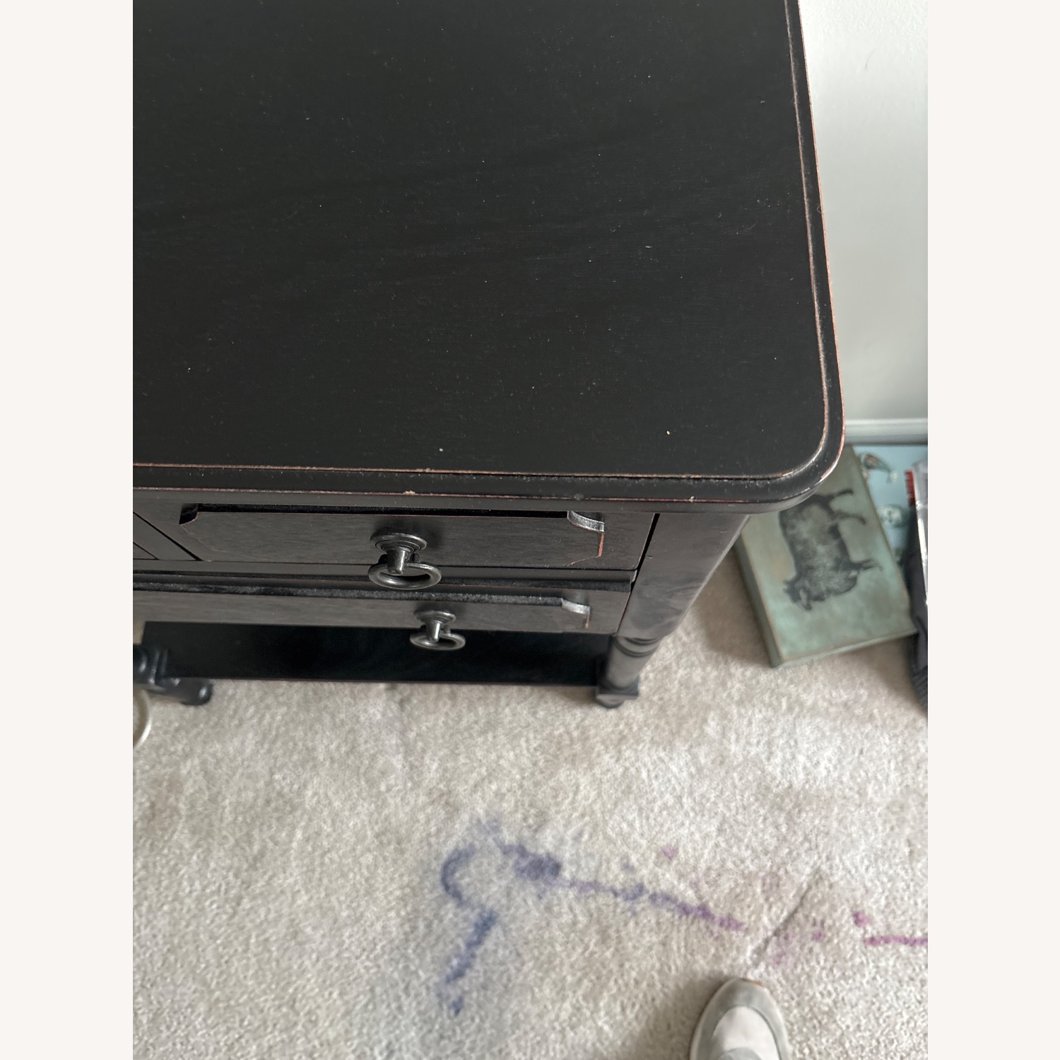 Dark Brown Wood Sideboard - image-3