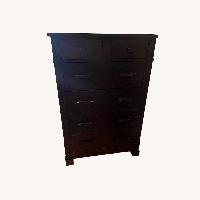 Crate & Barrel Dark Brown Wood Dresser