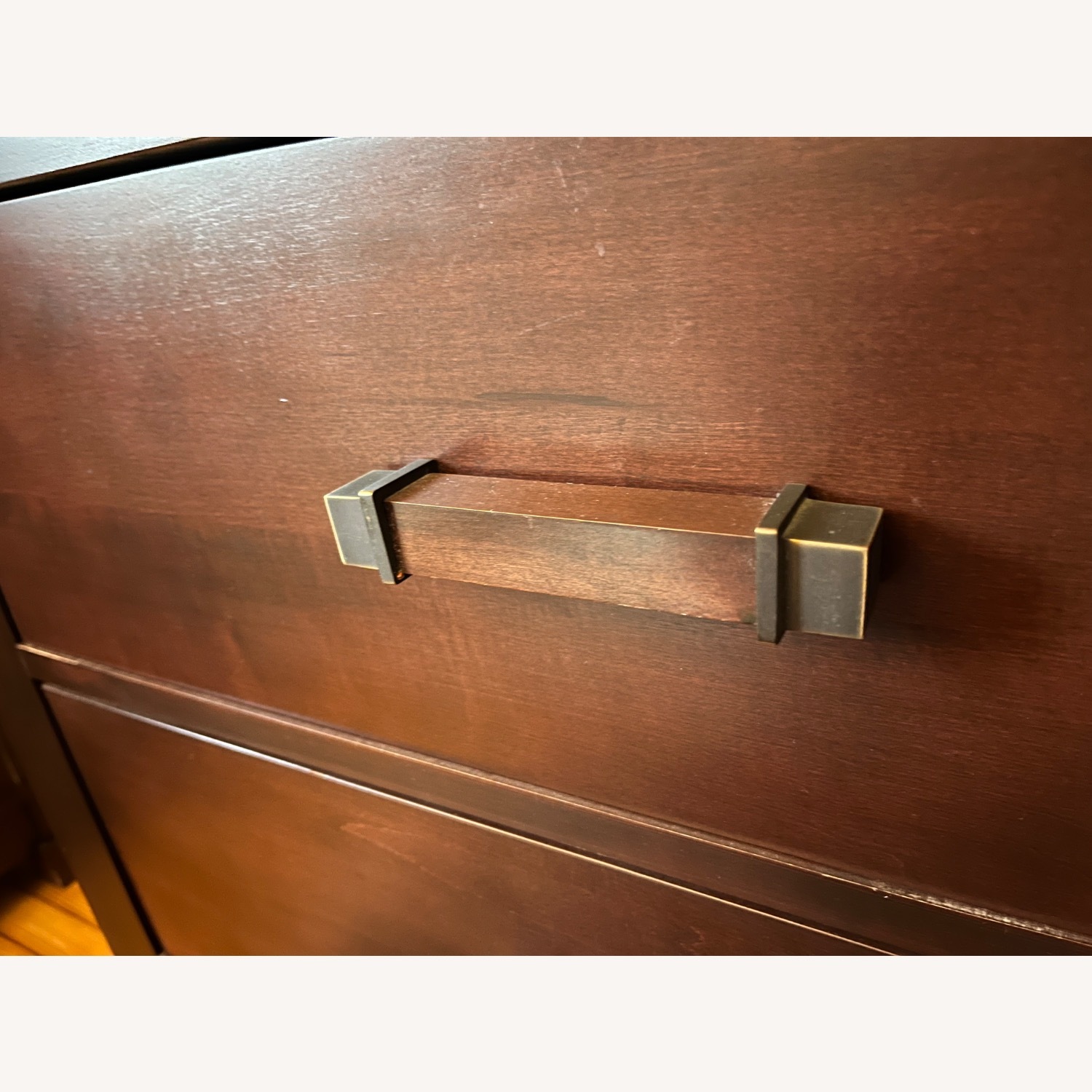 Crate & Barrel Dark Brown Wood Dresser - image-7