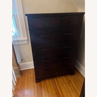 Crate & Barrel Dark Brown Wood Dresser