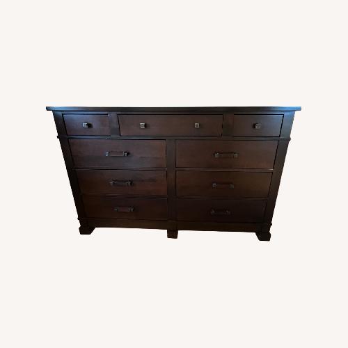 Used Crate & Barrel Dark Brown Wood Dresser for sale on AptDeco