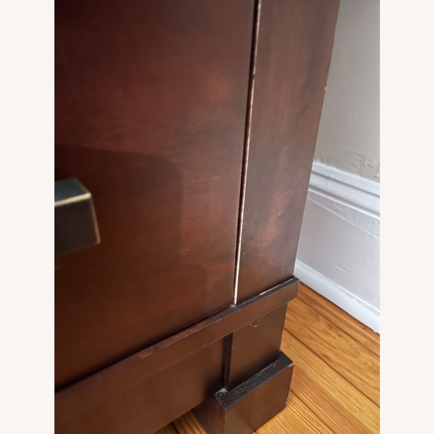 Crate & Barrel Dark Brown Wood Dresser - image-1