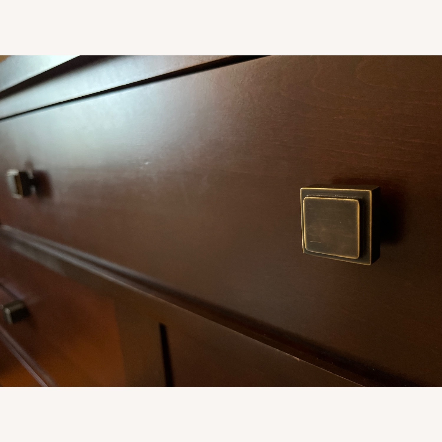 Crate & Barrel Dark Brown Wood Dresser - image-6