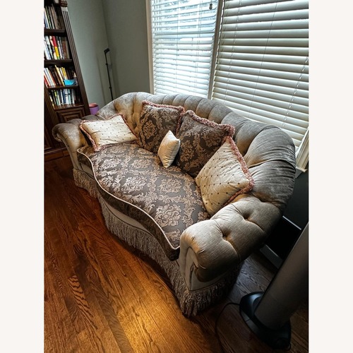 Used Light & Dark Gray Fabric 3+ Seater Sofa for sale on AptDeco
