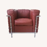 Vintage/Antique Red Leather Armchair