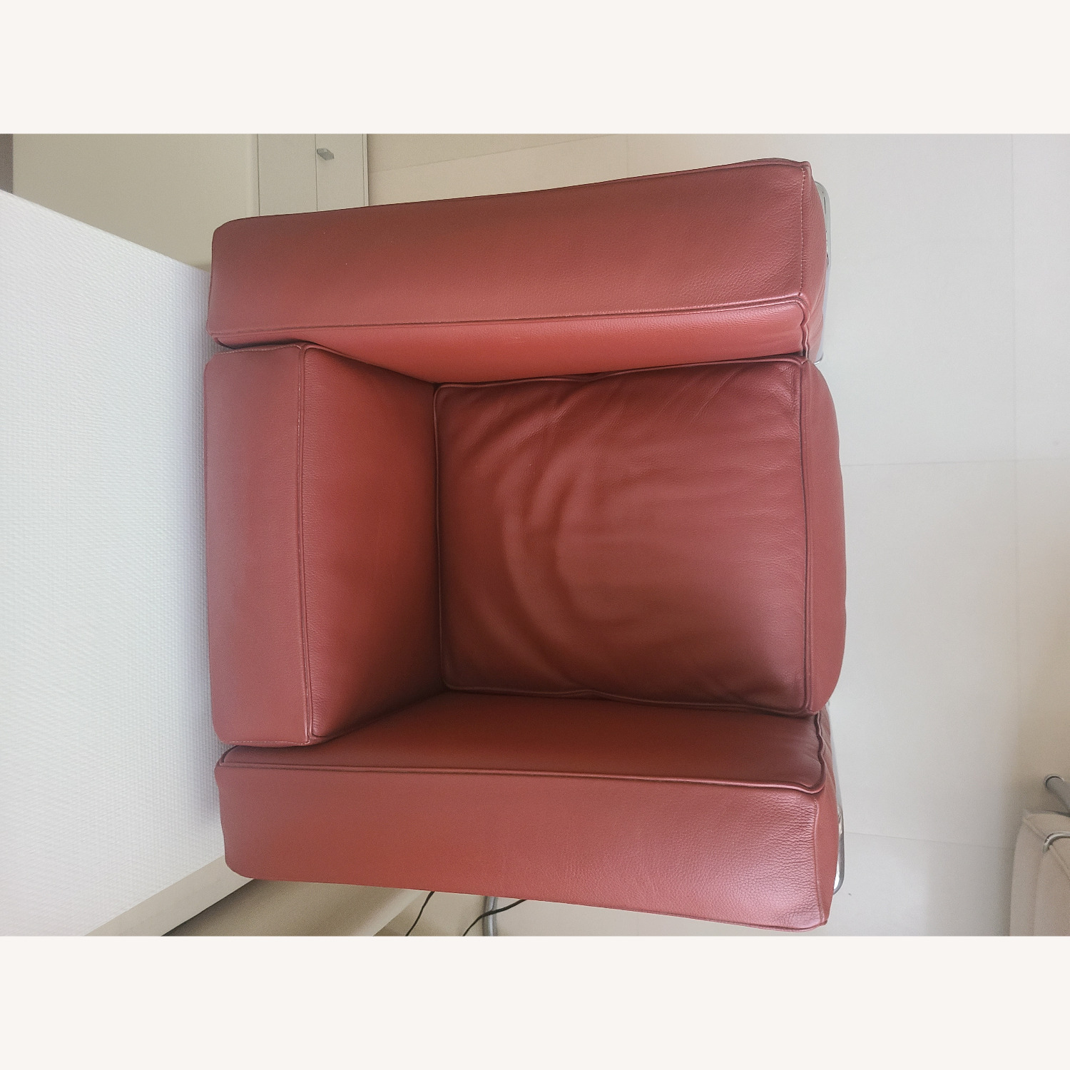 Vintage/Antique Red Leather Armchair - image-3