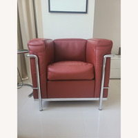 Vintage/Antique Red Leather Armchair