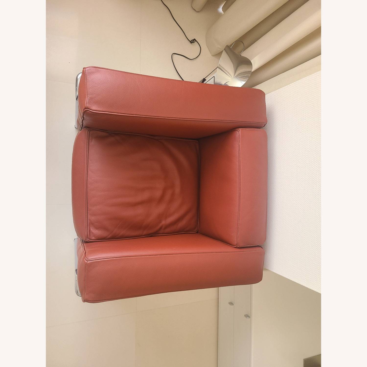 Vintage/Antique Red Leather Armchair - image-5