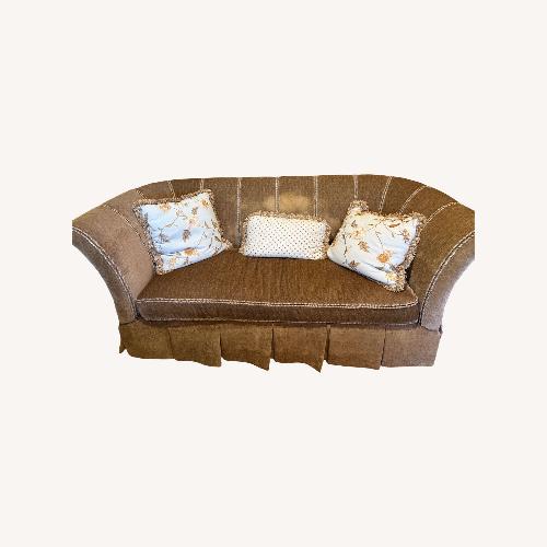 Used Loveseat Sofa Includes Pillows and Ottoman for sale on AptDeco